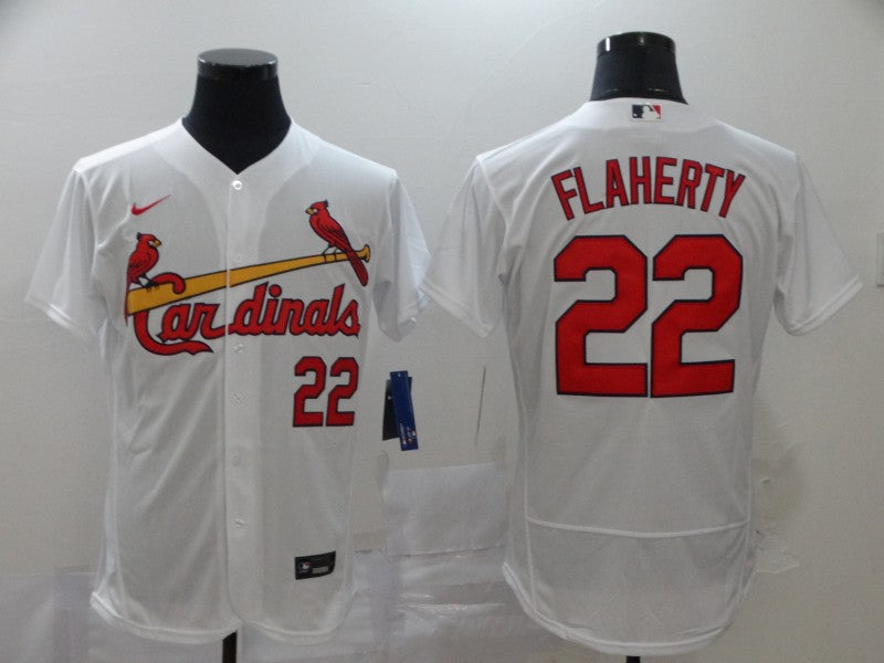 Men's Jack Flaherty St. Louis Cardinals Player White Jersey -Flex Base