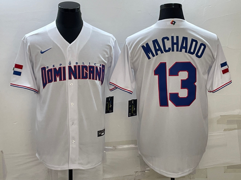 Men's Manny Machado Dominican Republic 2023 World Baseball Classic Replica Jersey