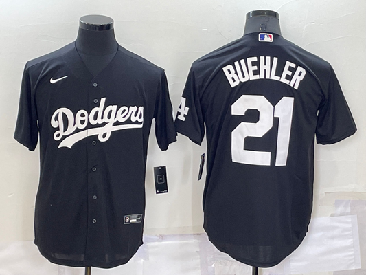 Men's Walker Buehler Los Angeles Dodgers Player Replica Jersey - Black