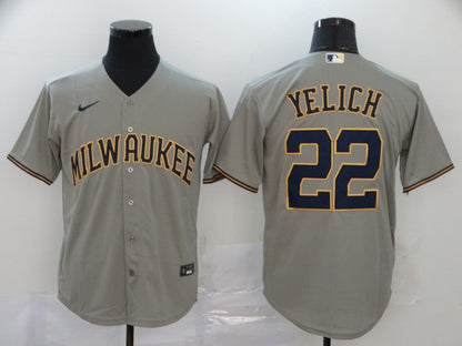 Men's Christian Yelich Milwaukee Brewers Player Jersey