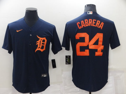 Men's Miguel Cabrera Detroit Tigers Player Navy Jersey