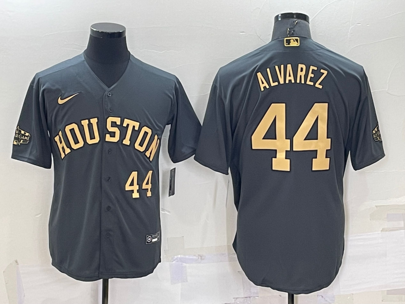 Men's Yordan Alvarez #44 Houston Astros  Charcoal  2022 ALL STAR GAME Jersey