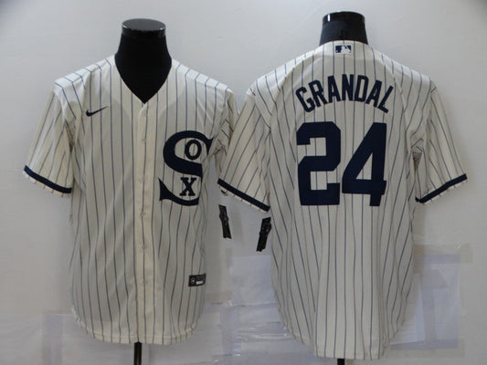 Men's Chicago White Sox Yasmani Grandal Cream 2021 Field of Dreams Jersey