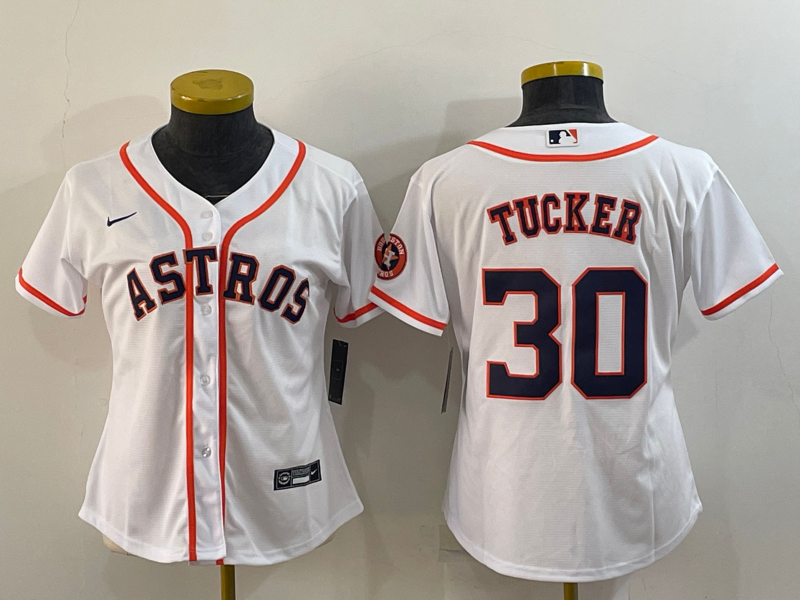 Women's Houston Astros Kyle Tucker #30 2022 World Series Player Jersey