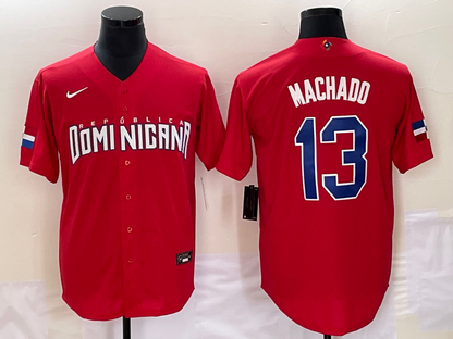 Men's Manny Machado Dominican Republic 2023 World Baseball Classic Replica Jersey
