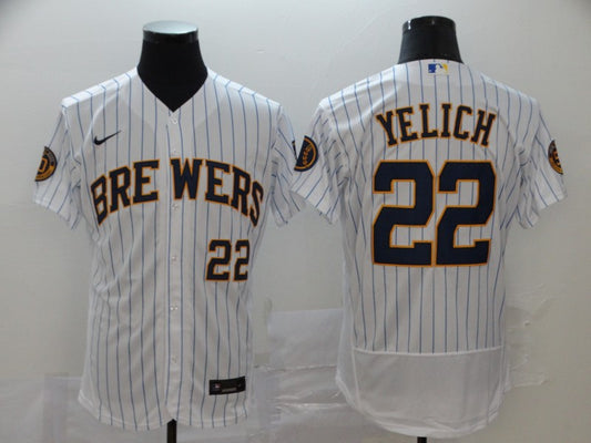 Men's Christian Yelich Milwaukee Brewers Player Jersey - Flex Base