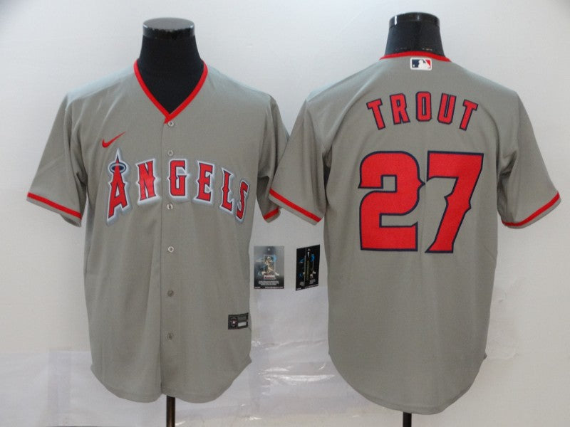 Men's Mike Trout #27 Los Angeles Angels Player Jersey - Cool Base
