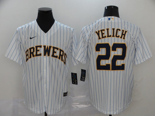 Men's Christian Yelich Milwaukee Brewers Player Jersey