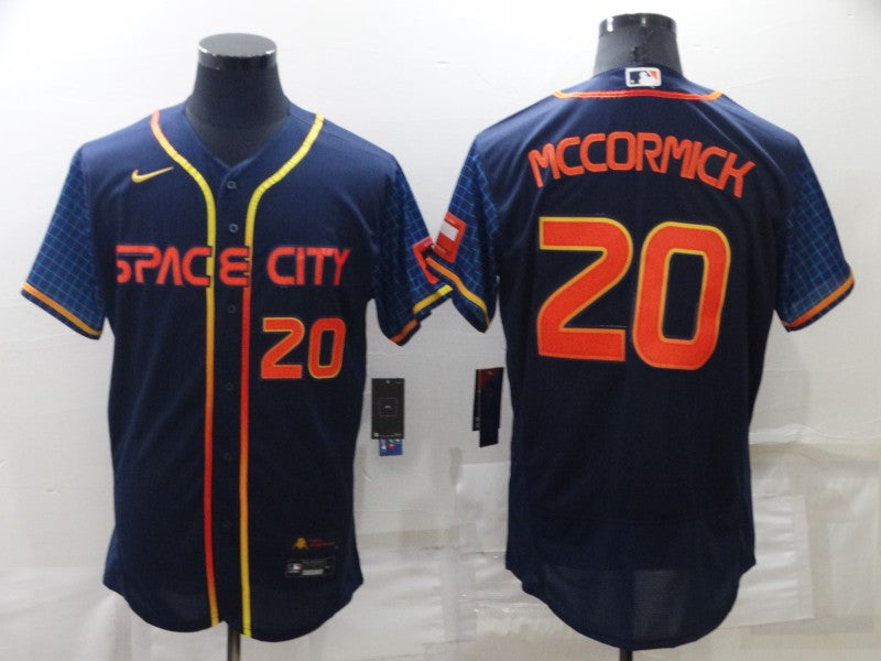 Men's Chas McCormick #20 Houston Astros  Navy 2022 City Connect Jersey