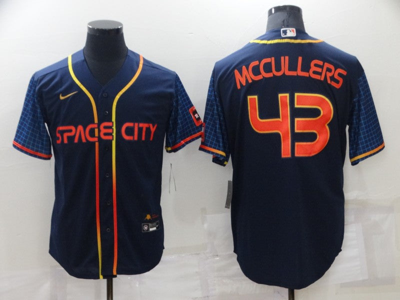 Men's Lance McCullers #43 Houston Astros  Navy 2022 City Connect Jersey