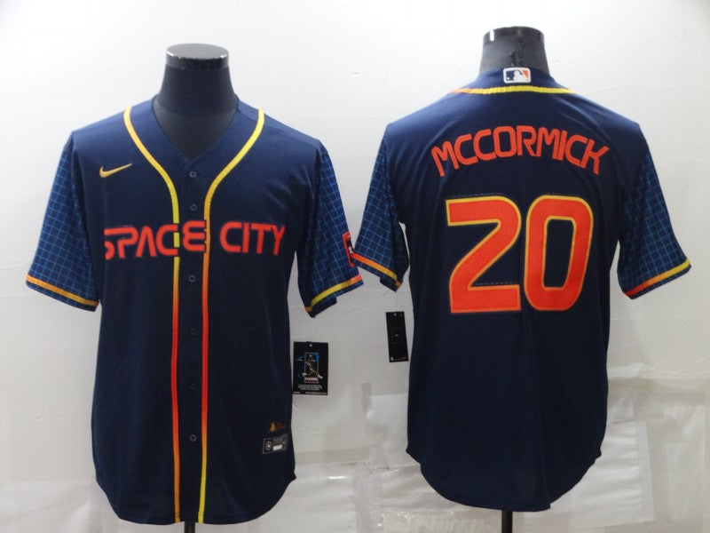 Men's Chas McCormick #20 Houston Astros  Navy 2022 City Connect Jersey
